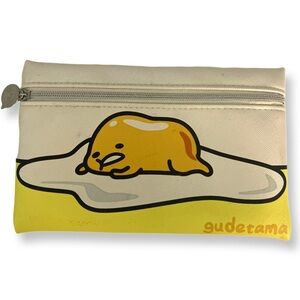Gudetama The Lazy Egg Zip Pouch Cosmetic Bag